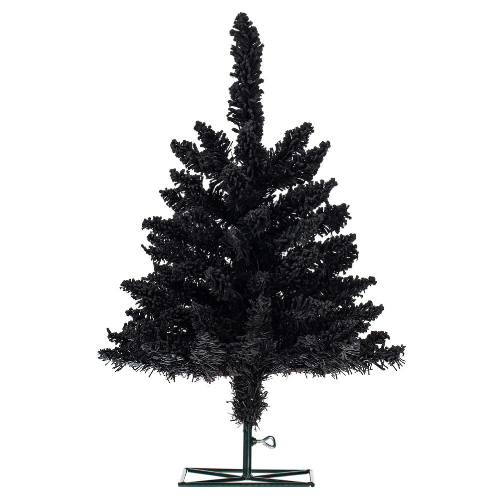 Vickerman Artifical Flocked Black Fir Christmas Tree