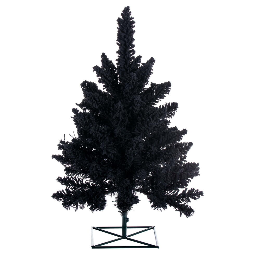 Vickerman Artifical Flocked Black Fir Christmas Tree