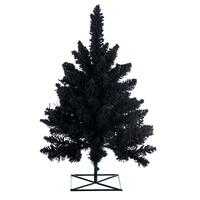 Vickerman Artifical Flocked Black Fir Christmas Tree