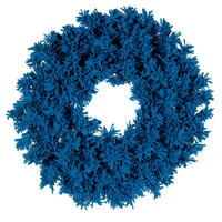 Vickerman Flocked Turquoise Fir Artificial Wreath