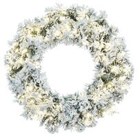 Vickerman Frosted Glacier Pine Artificial  Wreath 