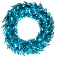 Vickerman Aqua Fir Wreath