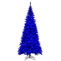 Vickerman Blue Slim Fir Tree Series