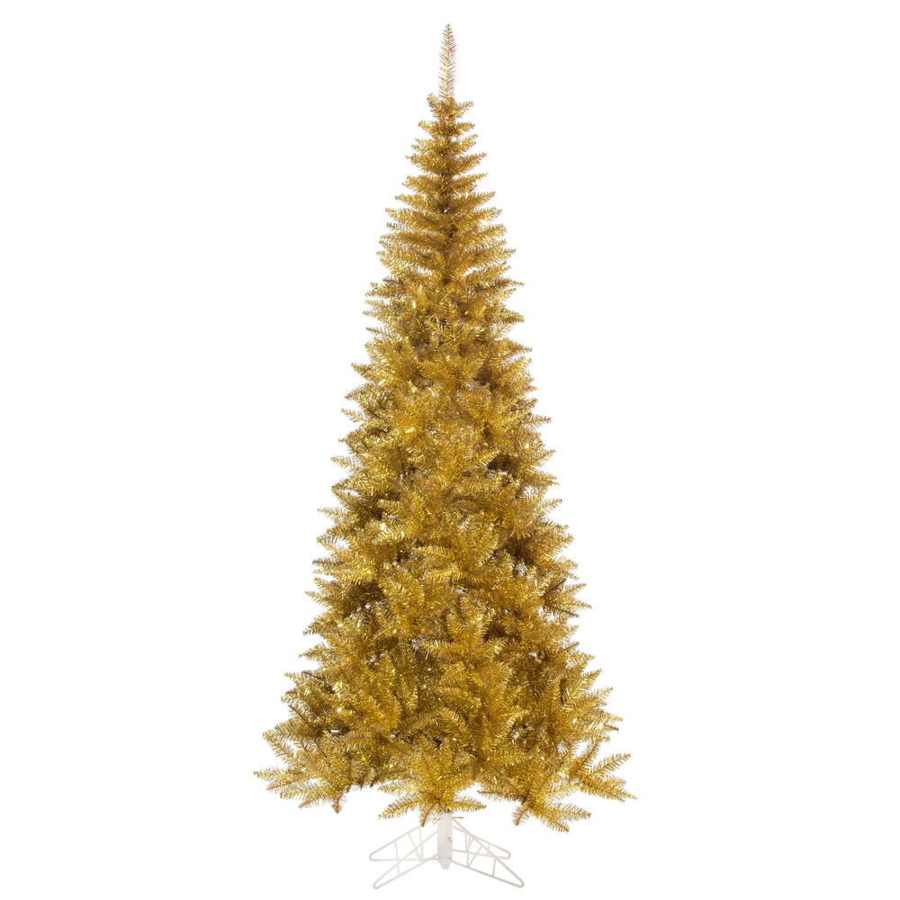 Vickerman Gold Slim Fir Tree Series