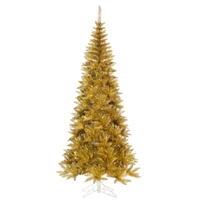 Vickerman Gold Slim Fir Tree Series