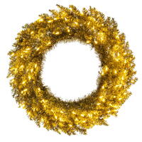 Vickerman Gold Fir Wreath