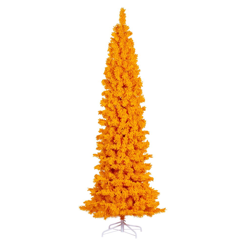Vickerman Flocked Yellow Artificial Christmas Tree