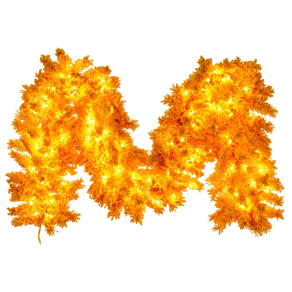 Vickerman Flocked Yellow Artificial Garland