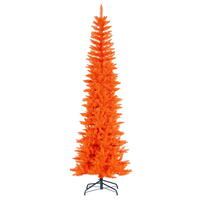 Vickerman Orange Pencil Artificial Christmas Tree