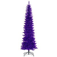Vickerman Purple Pencil Artificial Christmas Tree