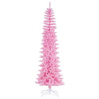 Vickerman Pink Pencil Artificial Christmas Tree