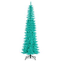 Vickerman  Aqua Pencil Artificial Christmas Tree