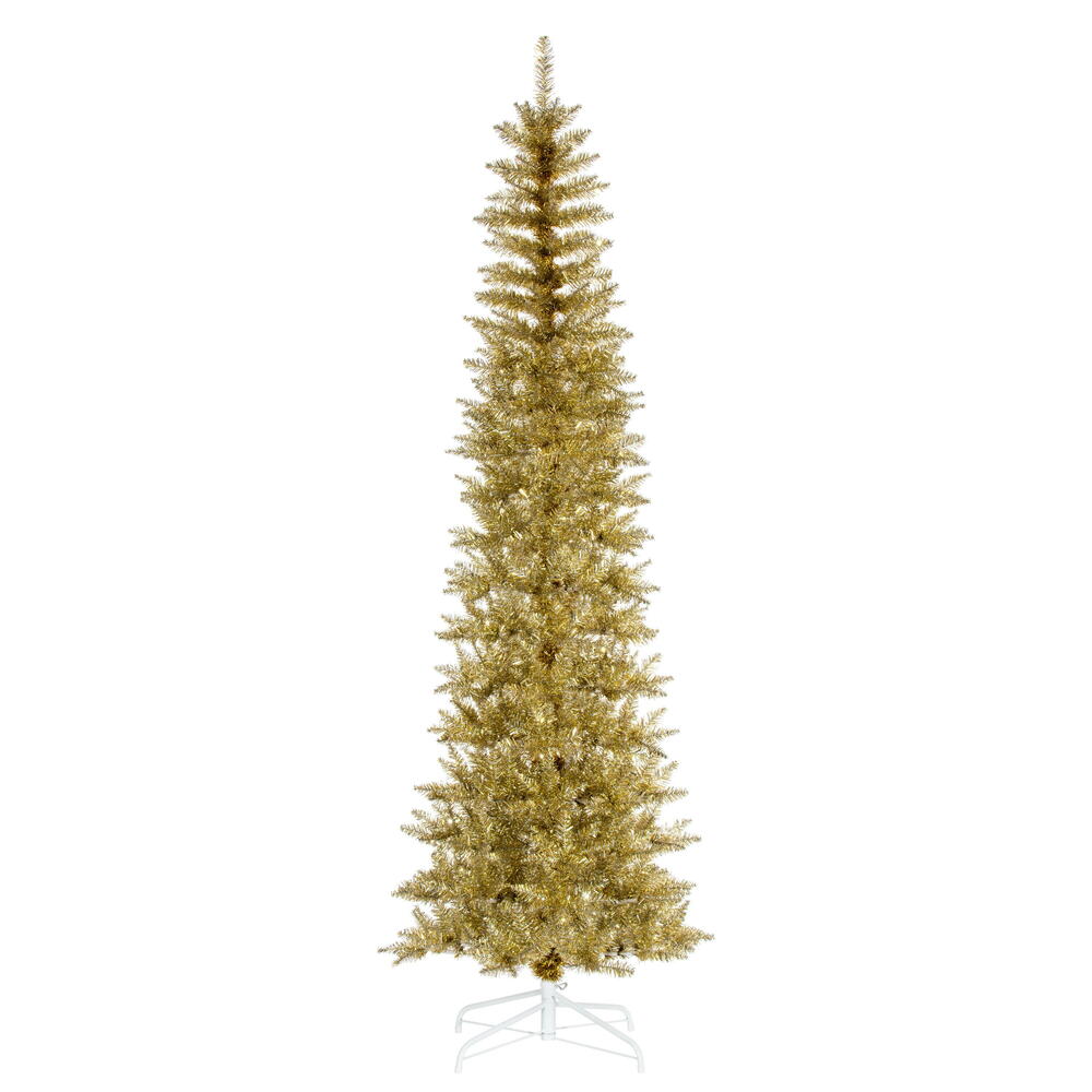 Vickerman Champagne Pencil Artificial Christmas Tree