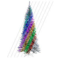 Vickerman  Silver Slim Artificial Christmas Tree