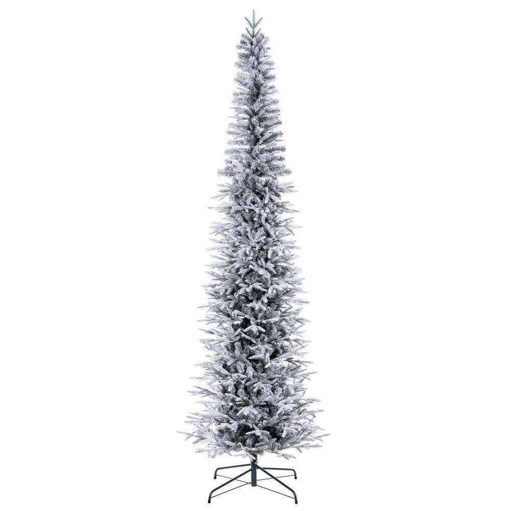 Vickerman Frosted Bixley Frosted Pencil Fir Artificial Christmas Tree