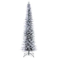 Vickerman Frosted Bixley Frosted Pencil Fir Artificial Christmas Tree