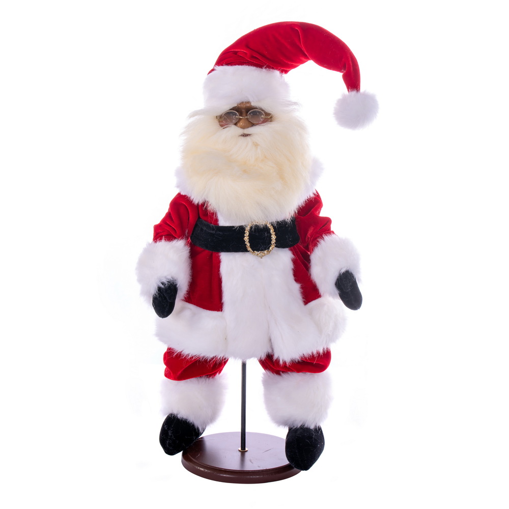 Vickerman Red Traditional Velvet Santa Doll