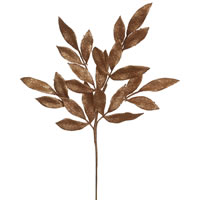 22" Copper Glit BayLeaf Spray 12/Bg