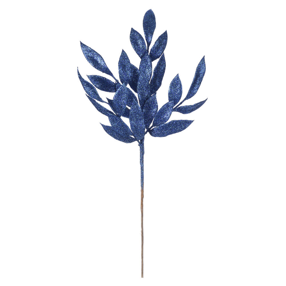 Vickerman 22" Glitter BayLeaf Artificial Christmas Spray