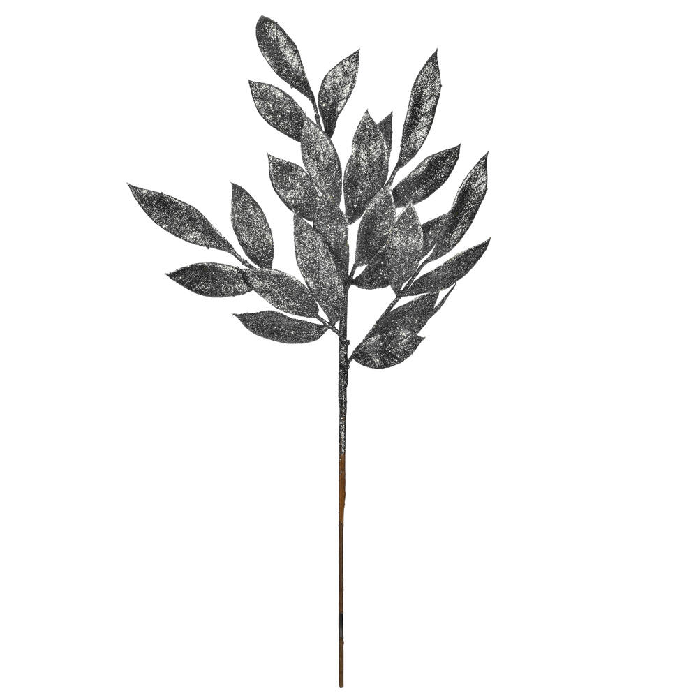 Vickerman 22" Glitter BayLeaf Artificial Christmas Spray