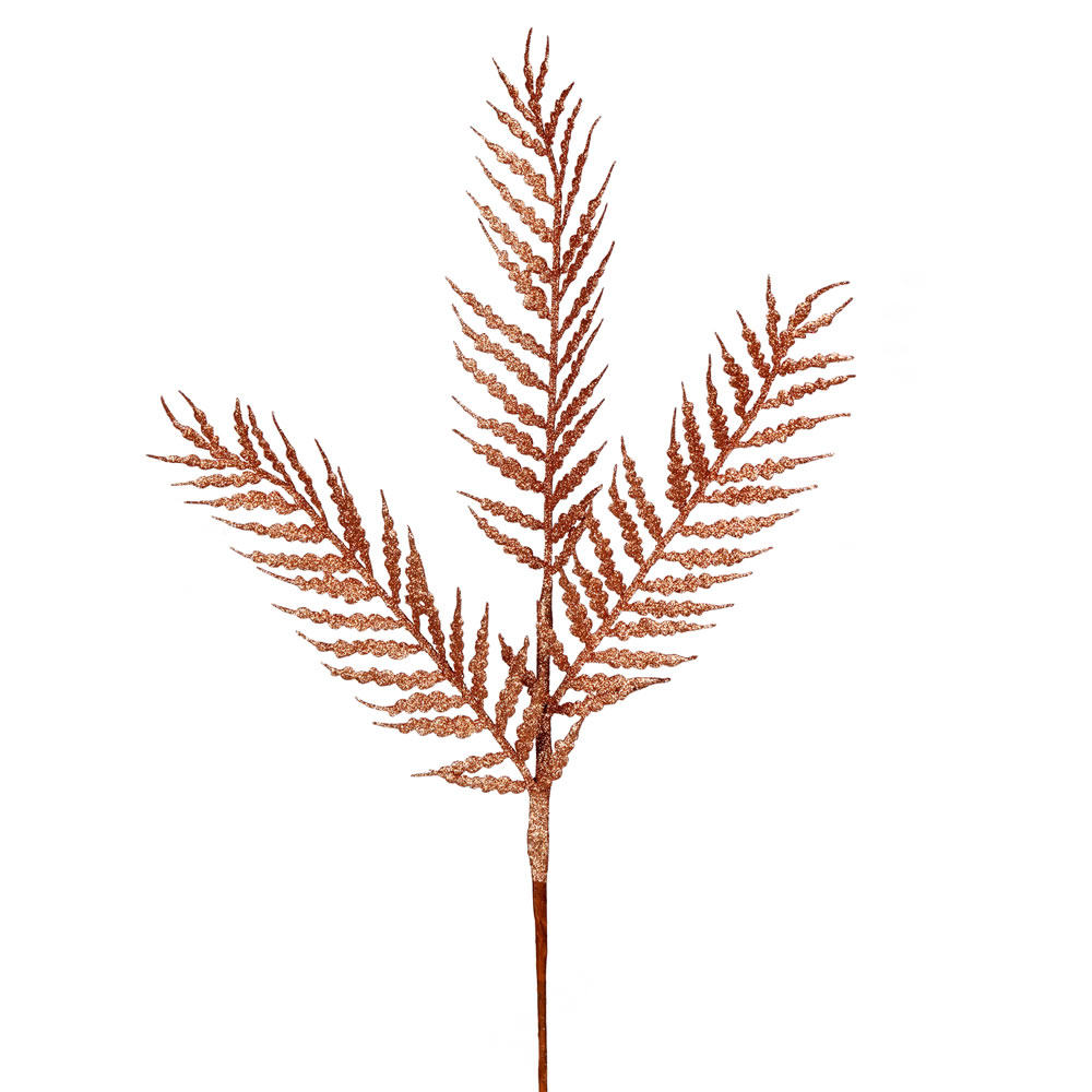 Vickerman 21" Glitter Feather Fern Aritificial Christmas Spray