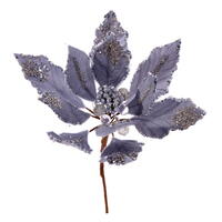Vickerman Double Sided Artificial Velvet Poinsettia Pick