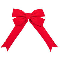 36" x 45" Red Canvas UV Bow 9" Size