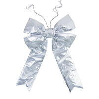 24" x 30" Silver Metallic UV Bow 7" Size