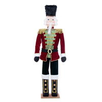 Vickerman Red Velvet Standing Nutcracker Doll.