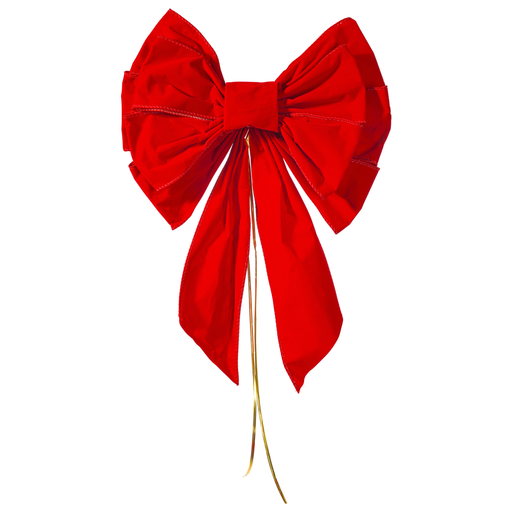Vickerman Red Velvet 11-Loop Hand Tied UV Bow