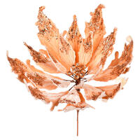 16" x 22" Gold Velvet Poinsettia Pick