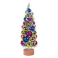 12" Frosted Green Tree Multi Balls