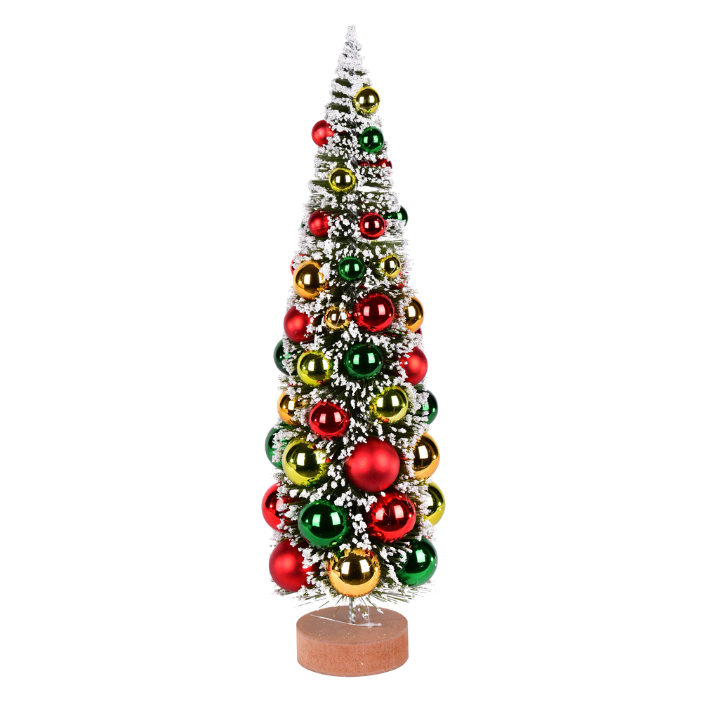 Vickerman Vintage Tabletop Frosted Artificial Christmas Tree