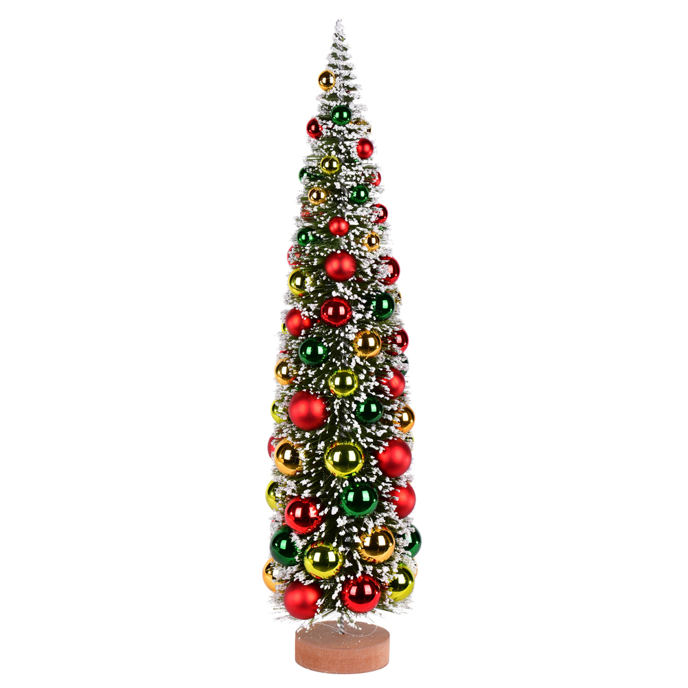 Vickerman Vintage Tabletop Frosted Artificial Christmas Tree