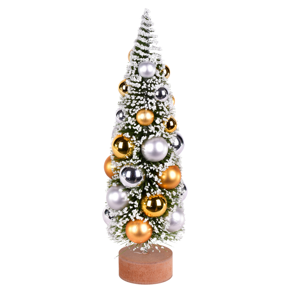 Vickerman Vintage Tabletop Frosted Artificial Christmas Tree