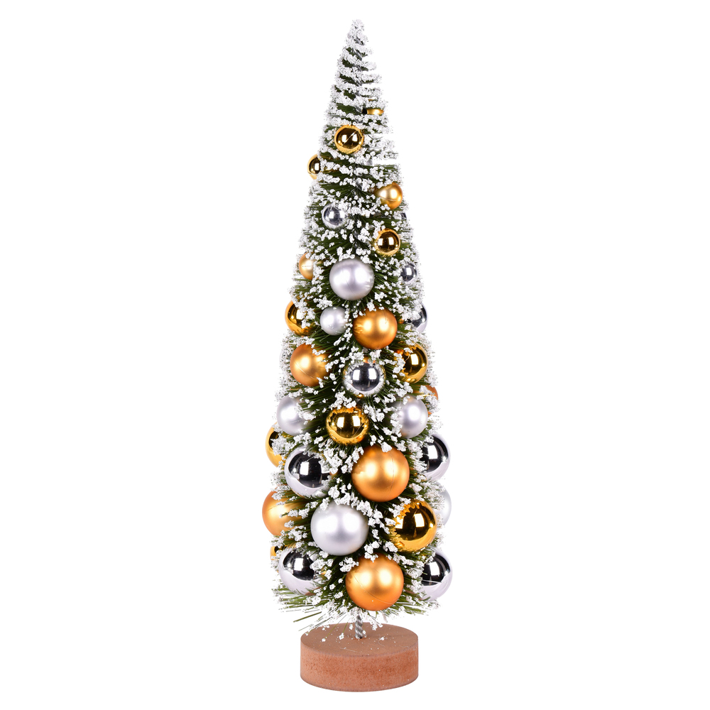 Vickerman Vintage Tabletop Frosted Artificial Christmas Tree