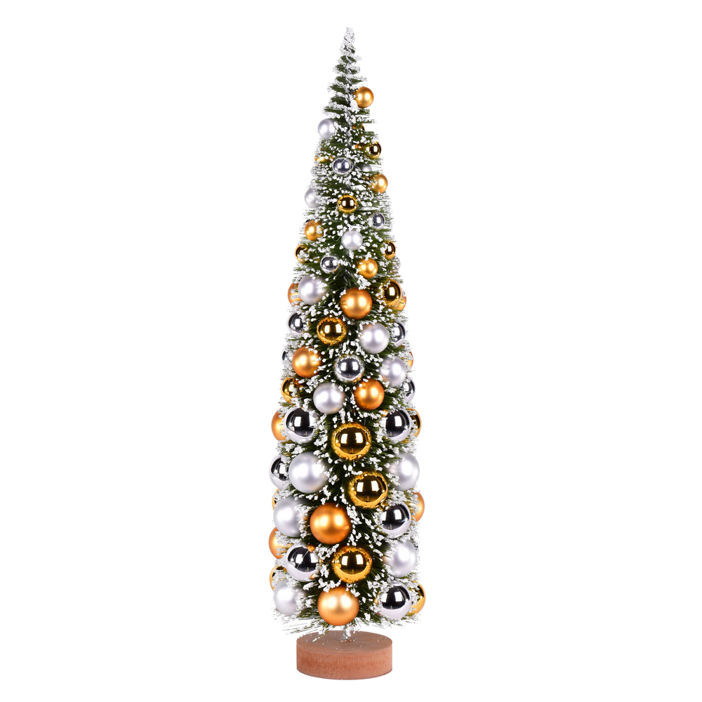 Vickerman Vintage Tabletop Frosted Artificial Christmas Tree