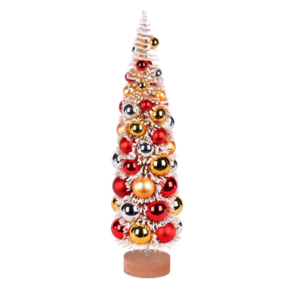 Vickerman Vintage Tabletop Frosted Artificial Christmas Tree