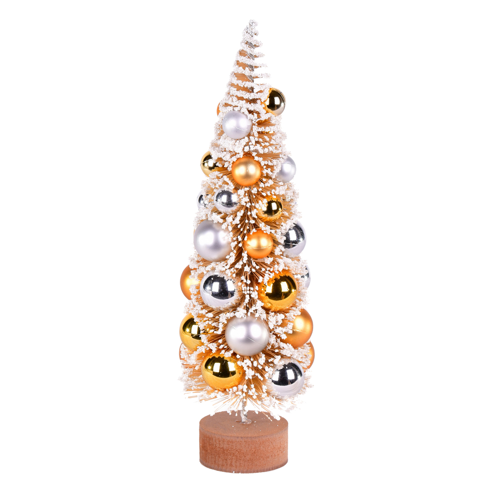 Vickerman Vintage Tabletop Frosted Artificial Christmas Tree
