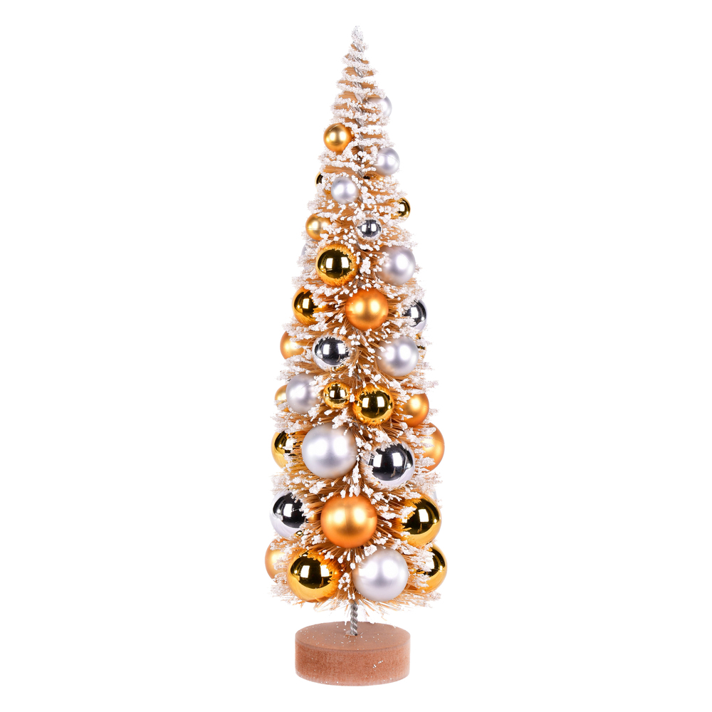 Vickerman Vintage Tabletop Frosted Artificial Christmas Tree