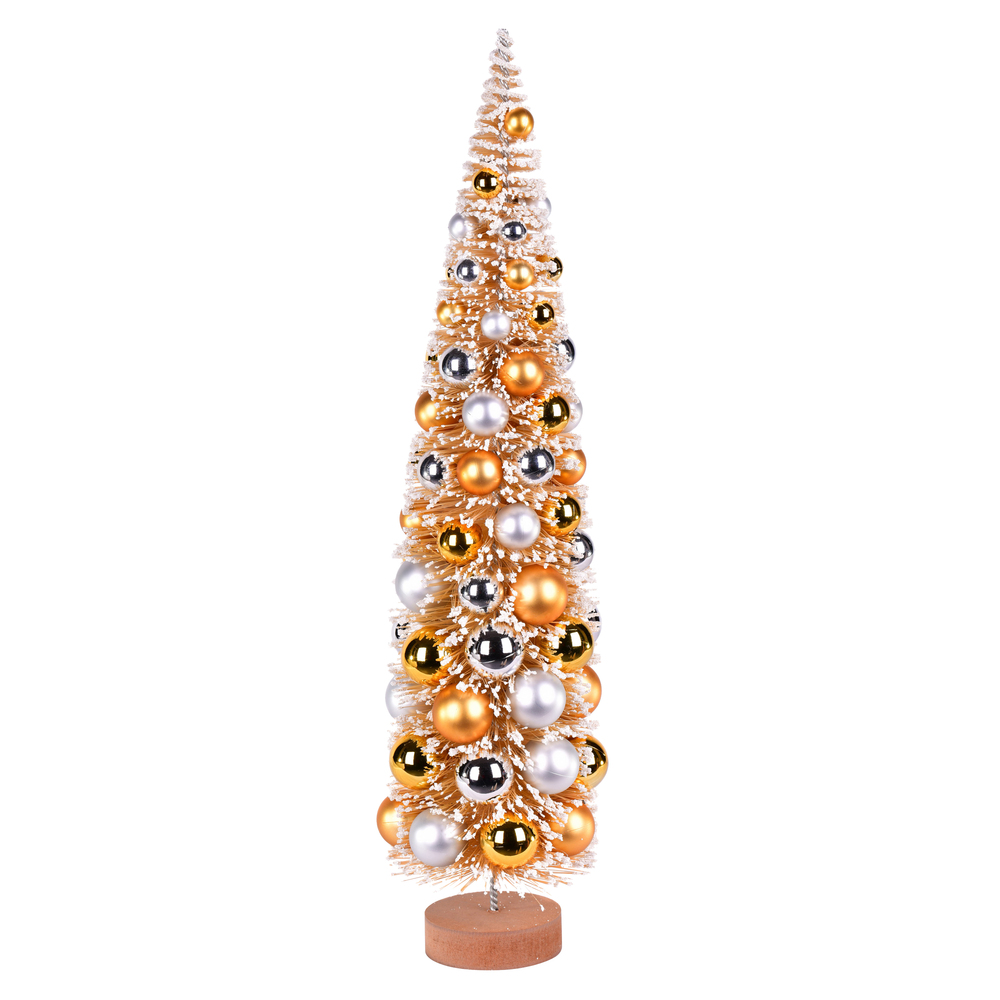Vickerman Vintage Tabletop Frosted Artificial Christmas Tree