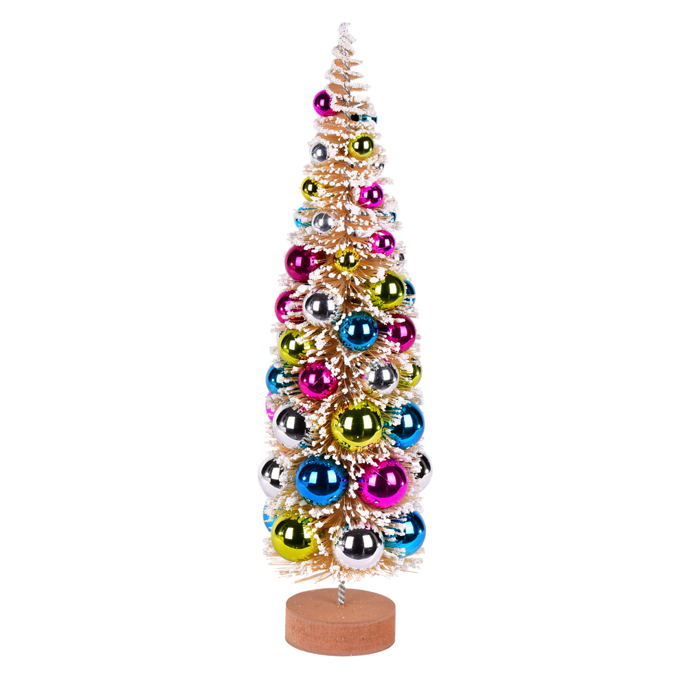 Vickerman Vintage Tabletop Frosted Artificial Christmas Tree