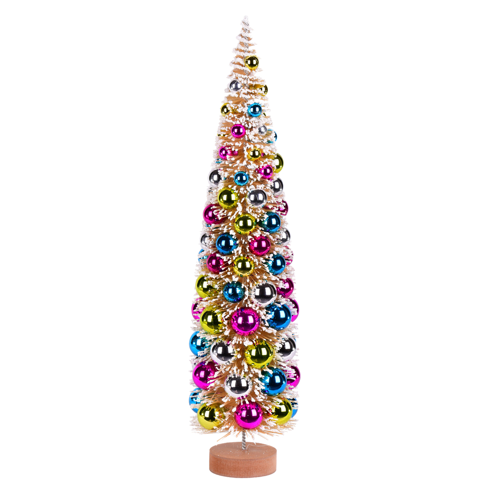 Vickerman Vintage Tabletop Frosted Artificial Christmas Tree