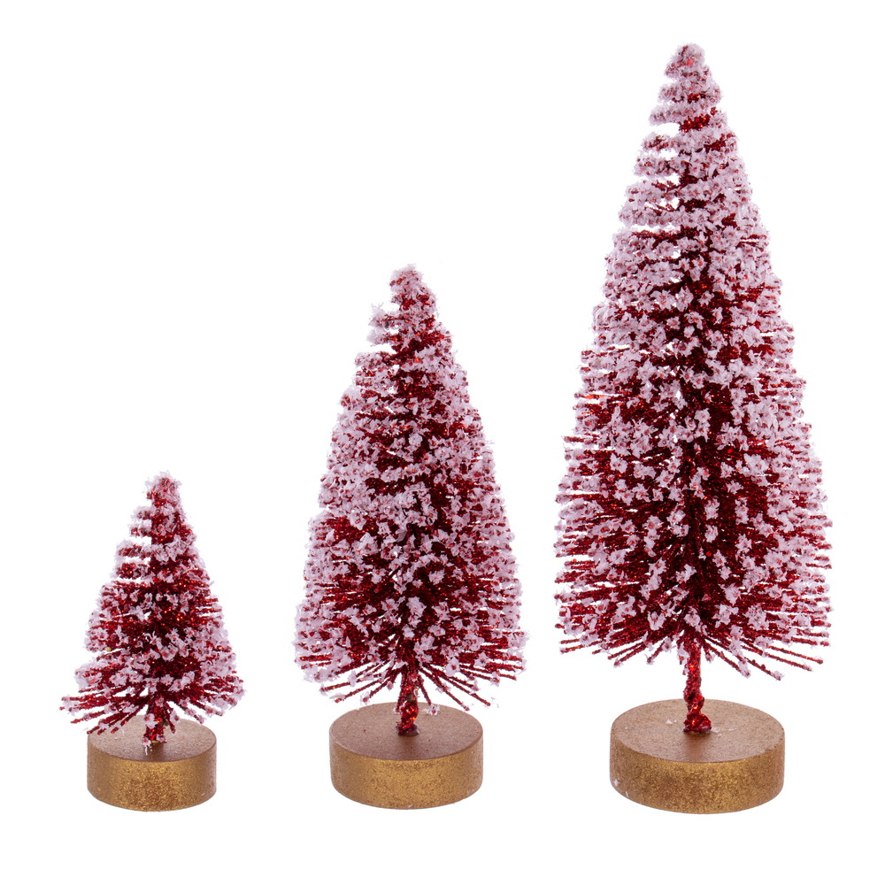 Vickerman Sisal Bottle Brush Tree with White Glitter