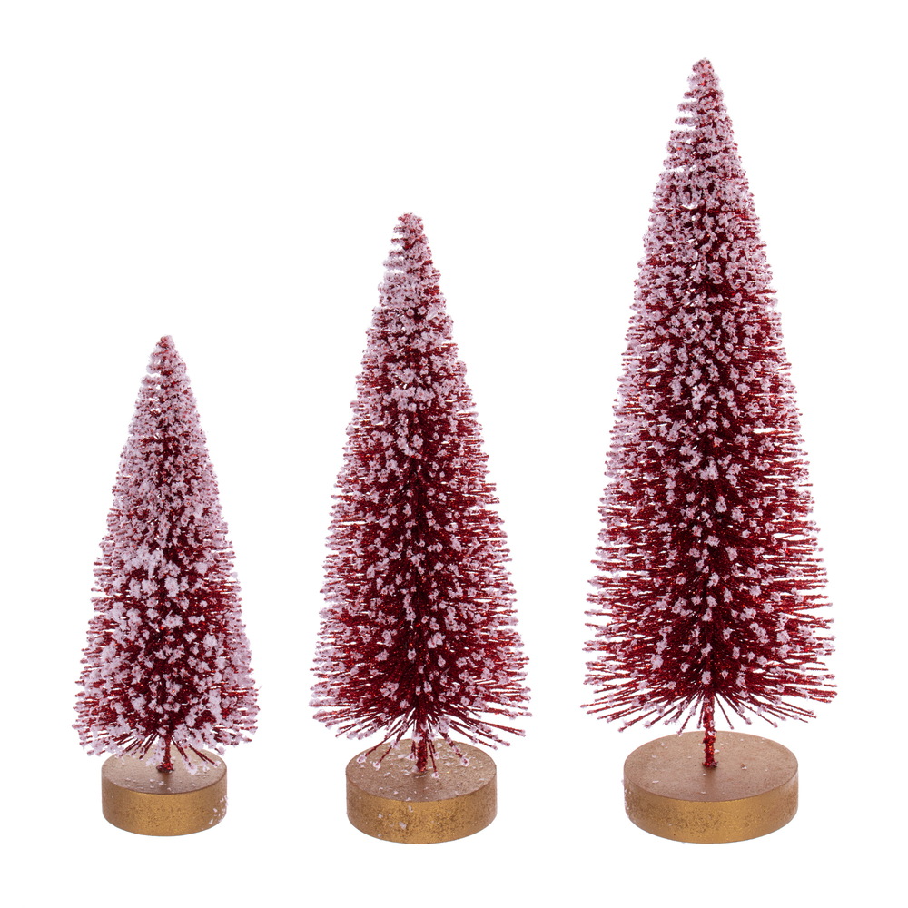 Vickerman Sisal Bottle Brush Tree with White Glitter