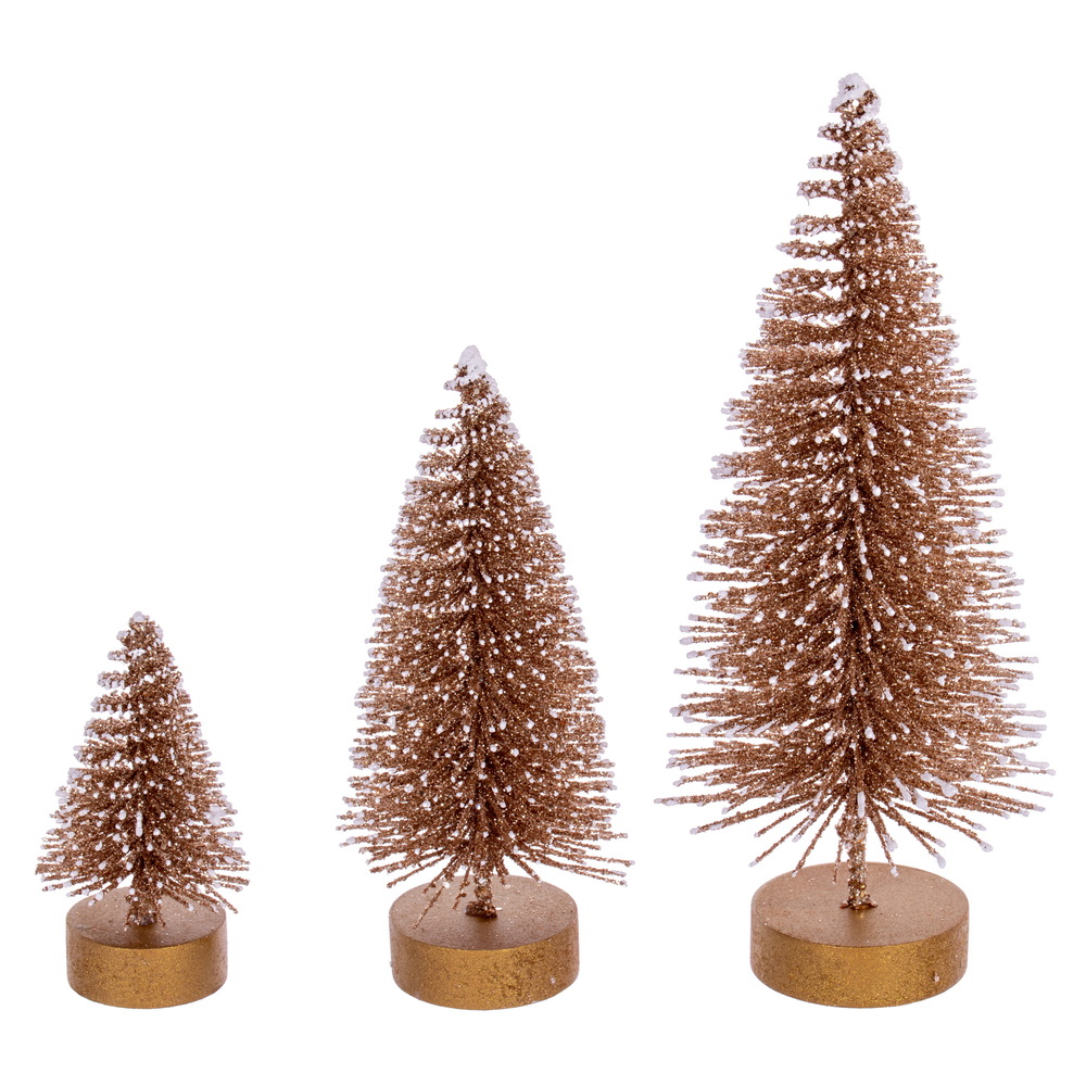 Vickerman Sisal Bottle Brush Tree with White Glitter