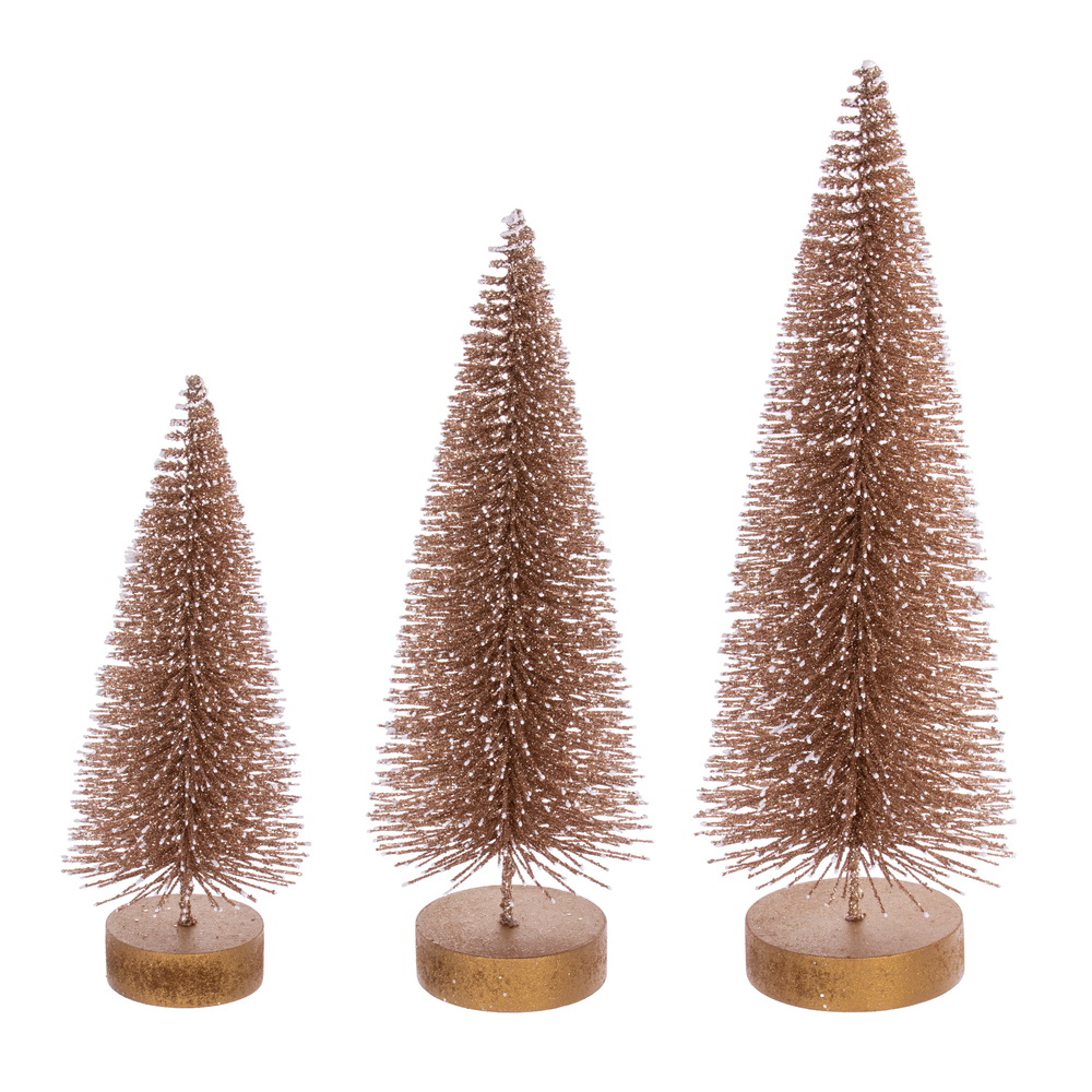 Vickerman Sisal Bottle Brush Tree with White Glitter