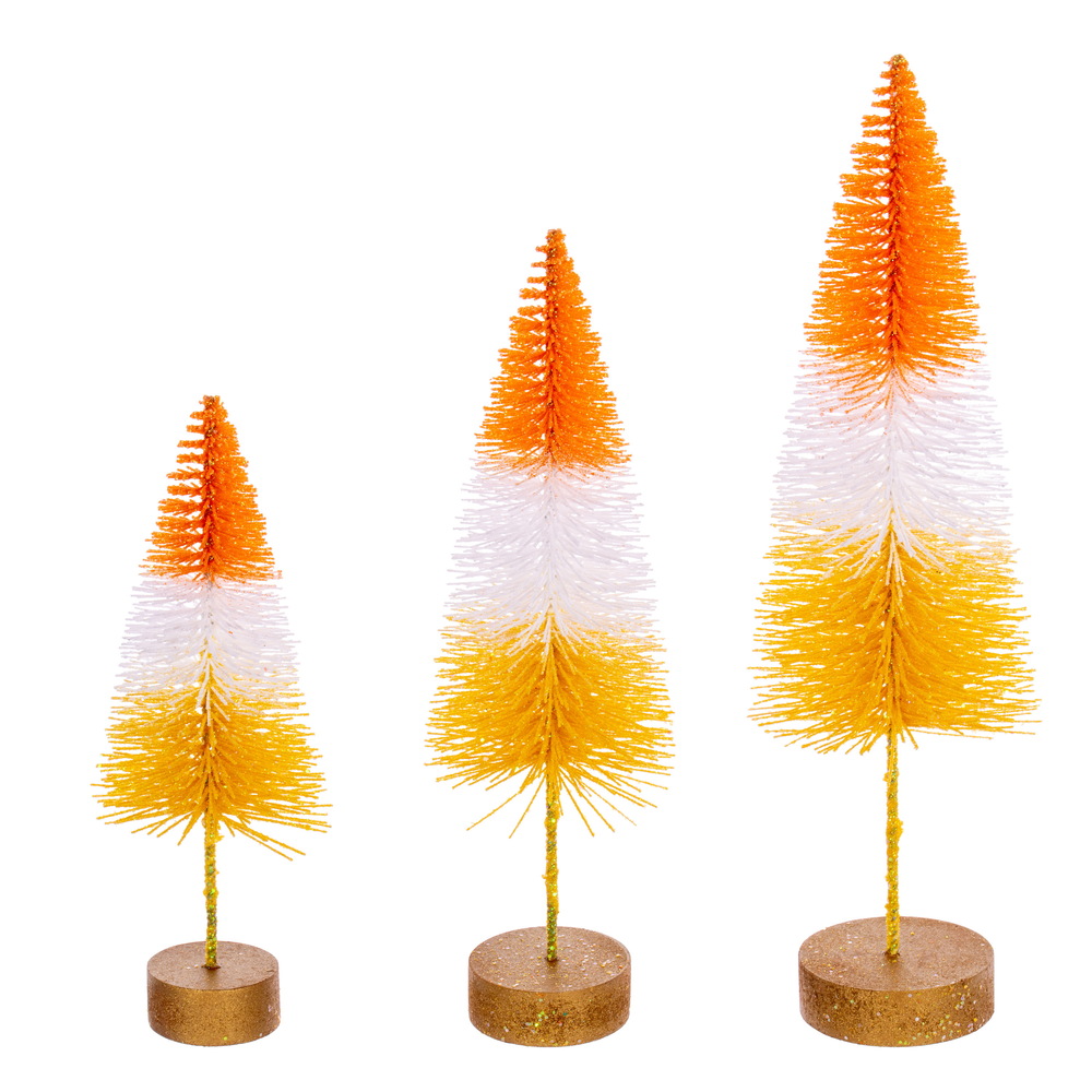 Vickerman Sisal Bottle Brush Tree with White Glitter