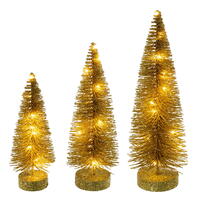 Vickerman Lit Bottle Brush Tree Set