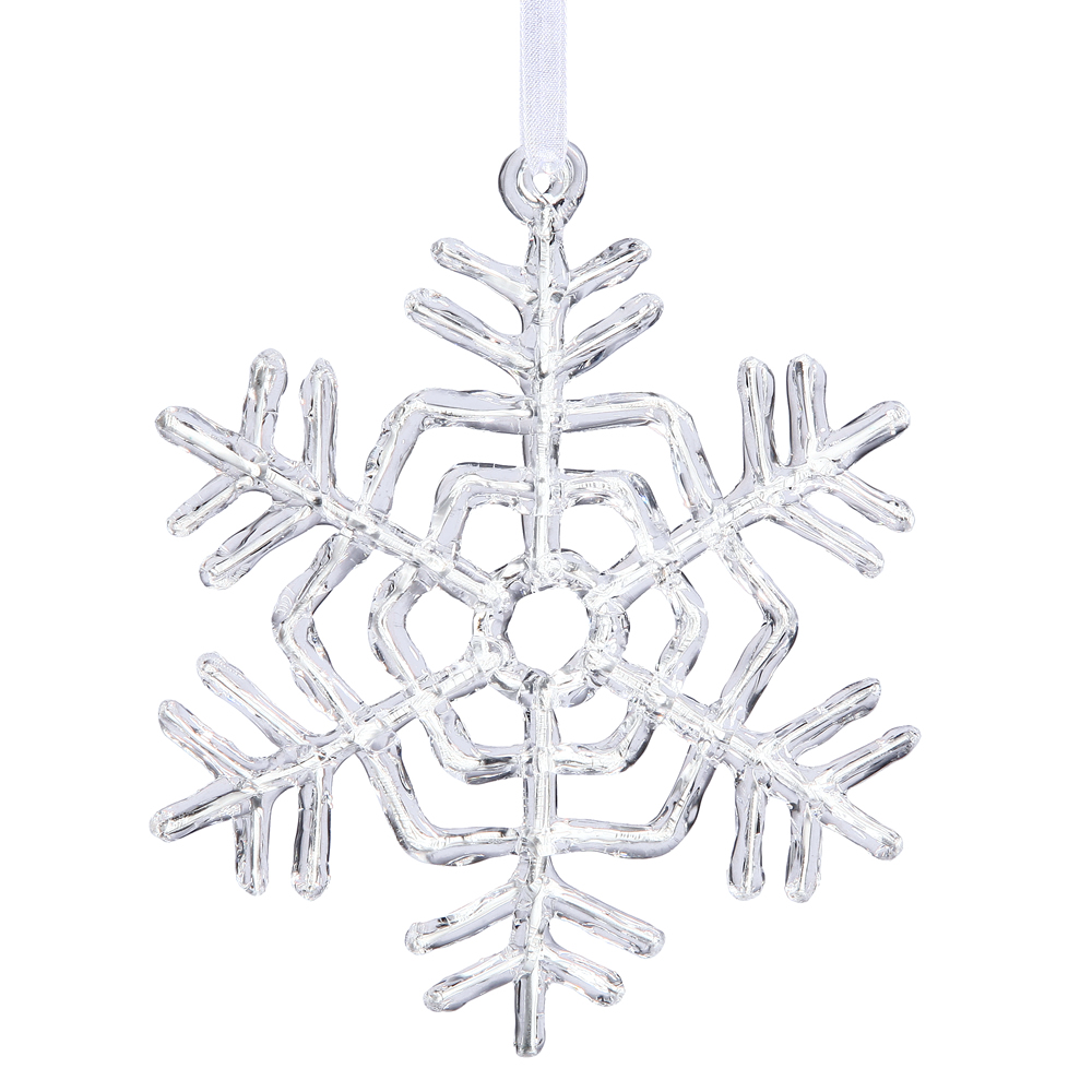 Vickerman Clear Acrylic Snowflake Ornament